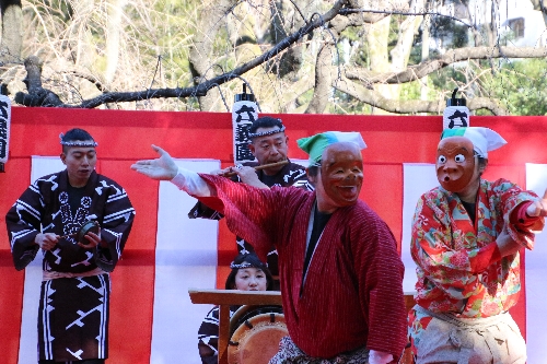 目黒流貫井囃子保存会のお囃子と獅子舞