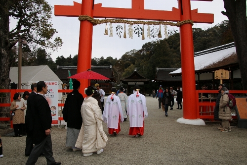 神前結婚式の御一行
