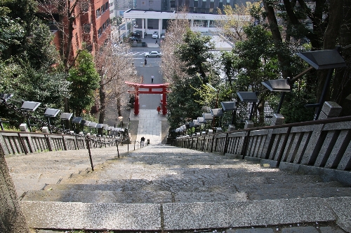愛宕神社で