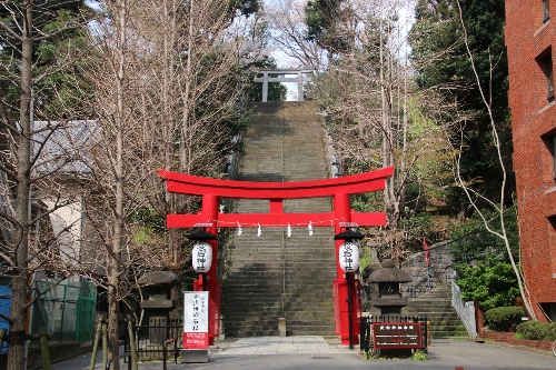 愛宕神社で