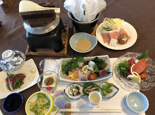 屋久島グリーンホテルの夕食