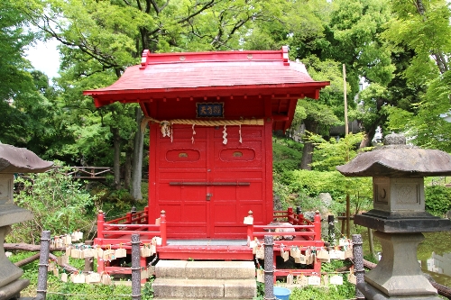 須藤公園の池の真ん中には弁財天のお堂
