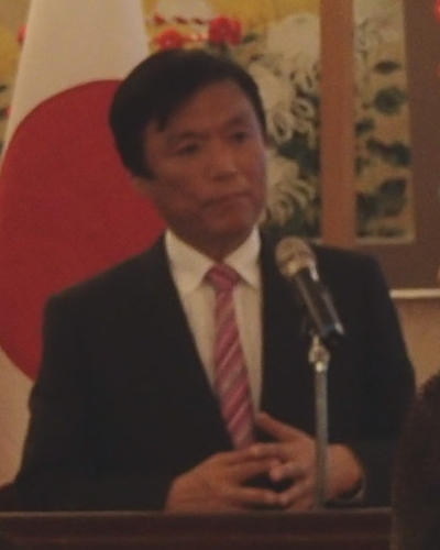 在マレーシア駐在日本大使館で小川洋君が英語でスピーチ