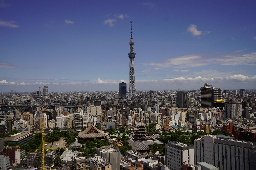 スカイルームから見た東京スカイツリー