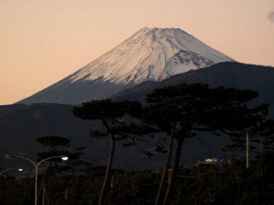 たそがれの富士山