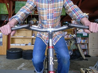 GROOVY CYCLEWORKS Ti luv チタン ハンドル ブルーラグ Groovy Cycle