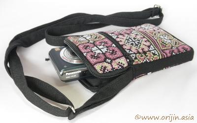 ミェン刺繍のマチ付きポシェット_織り人