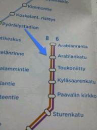 フィンランド・トラム・路線図