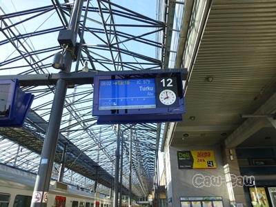 ヘルシンキ中央駅 12番ホーム 遅延