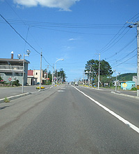 素晴らしい!渋滞知らず且つまっすぐな道!