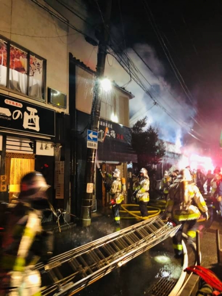 2024年1月11日（木）原宿商店街付近住宅（原宿4丁目）で火災発生