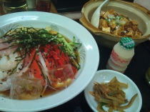 冷やし中華 マーボー丼 メロディ