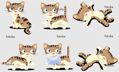 猫 キャラクター ポーズ