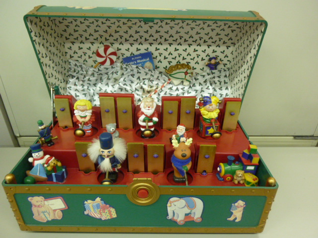 レトロ Santa S Musical Toy Chest 音楽おもちゃ箱 百貨センターおおくら