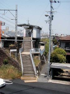 近鉄道明寺線柏原南口駅入口