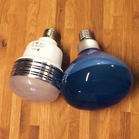 写真用レフランプ / PRF500WBとLED Ra95の比較 | ガロンのハンドメイド