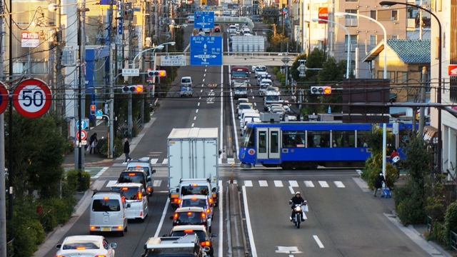 環七若林踏切 きょうの自家用2輪車