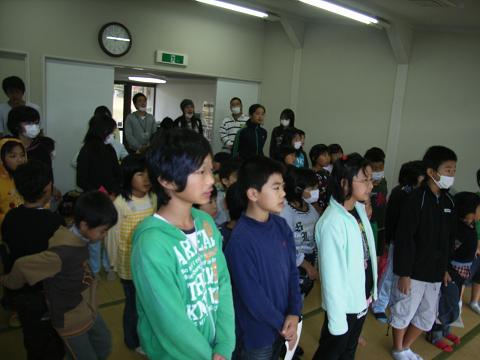みんなで歌いました。