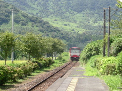 南阿蘇鉄道 長陽駅のホームから