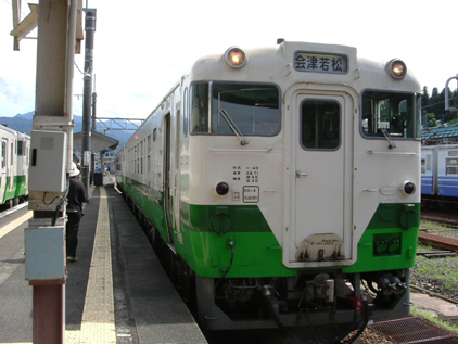 只見線――小出駅にて