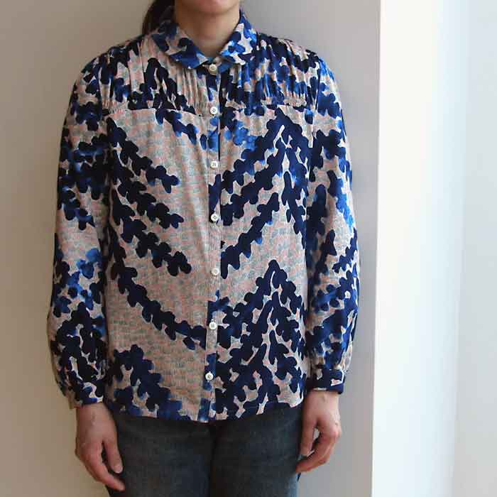 mina perhonen fir tree shirts navy | Lin total fashion place blog