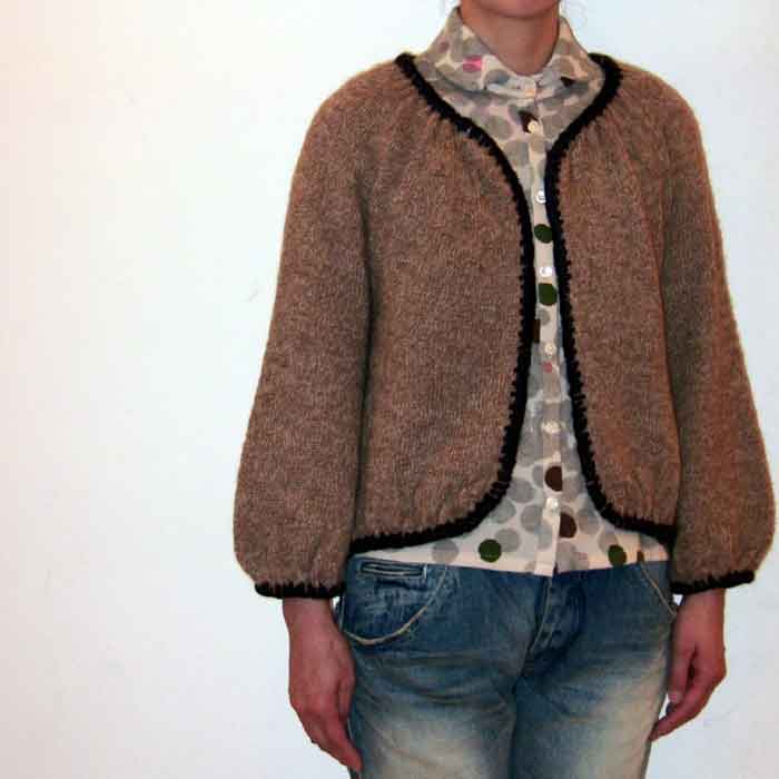 mina perhonen　リボンヤーンボレロカーディガン mina perhonen リボンヤーンボレロカーディガン