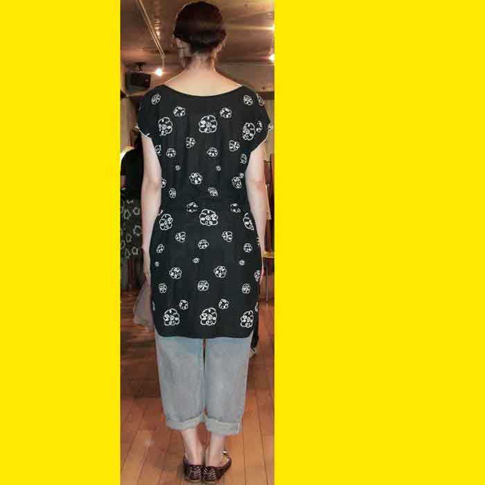 minaperhonen pop corn ワンピース　チュニック mina perhonen pop cornチュニックワンピースnavy | Lin total