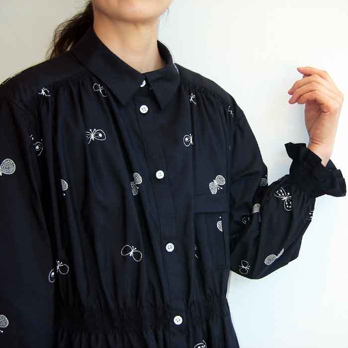 mina perhonen choucho coat dress navy | Lin total fashion place blog