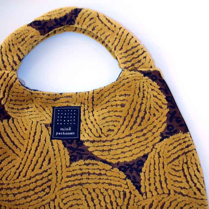 mina perhonen woolly ball egg bag yellow | Lin total fashion place