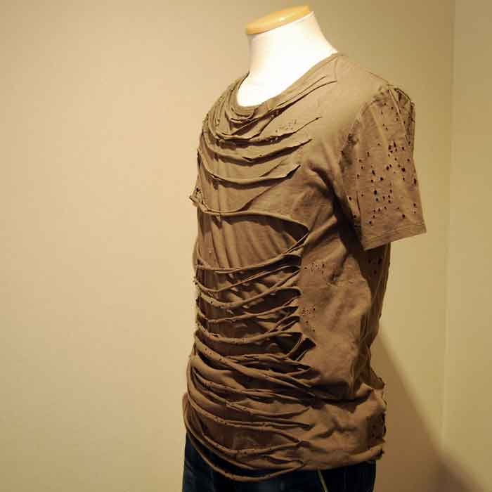 MIHARAYASUHIRO ミハラヤスヒロMensダメージTシャツKHAKI | Lin total