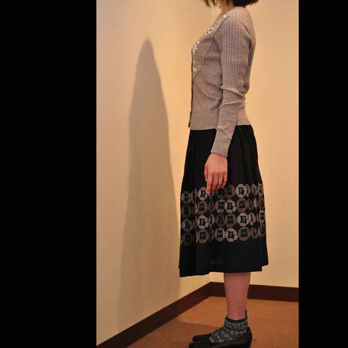 mina perhonen ミナペルホネン スカートdear mina perhonen dear ギャザースカート black | Lin total fashion