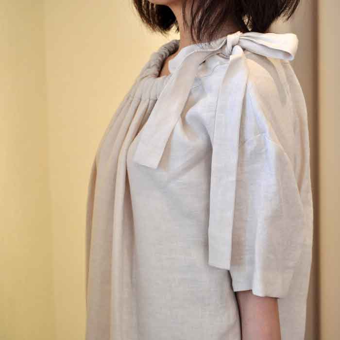 mina perhonen dear ワンピース beige | Lin total fashion place blog