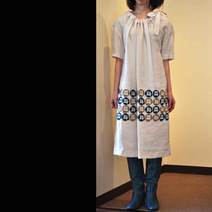 mina perhonen dear ワンピース beige | Lin total fashion place blog