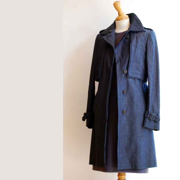 MIHARAYASUHIRO Lady'sデニムトレンチコートINDIGO | Lin total