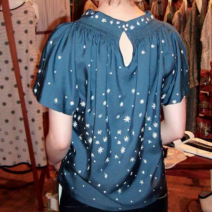 ミナペルホネン hoshihana ブラウス mina perhonen hoshi*hana ブラウス blue | Lin total fashion