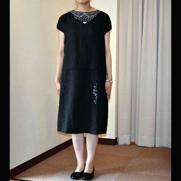 mina perhonen dress 0 ワンピース black | Lin total fashion place blog