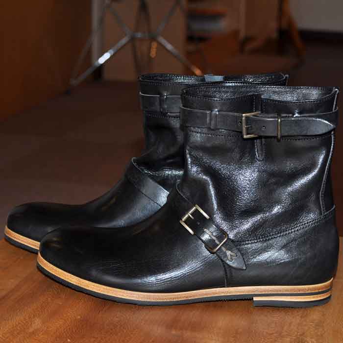 MUKAVA ムカヴァ(Chausser)レディースエンジニアブーツBLACK MUKAVA ムカヴァ(Chausser)レディースエンジニアブーツBLACK