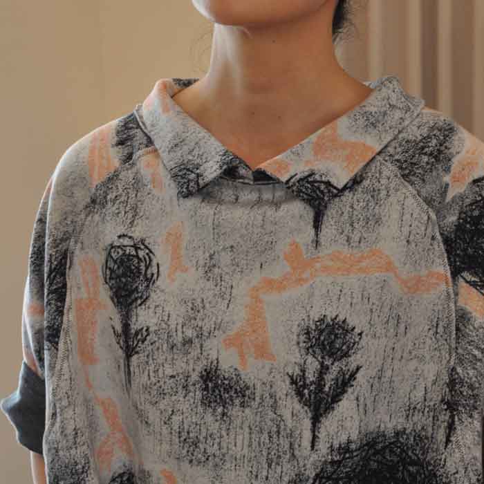 ミナペルホネン scent リバーシブル天竺プルオーバー gray | Lin total fashion place blog