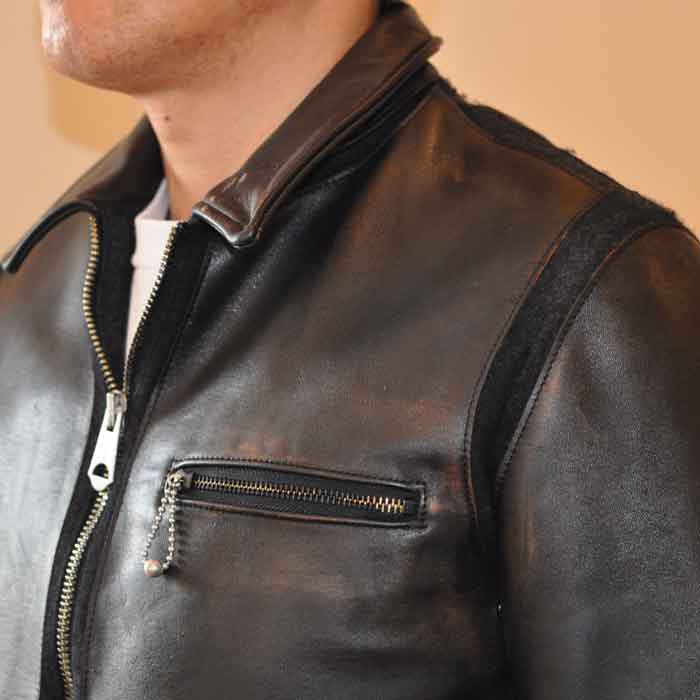 MIHARAYASUHIRO HORSE LEATHER X MELTON ɥå󥰥֥륾 BLACK