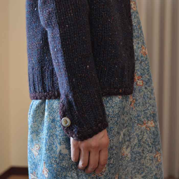 ミナペルホネン mist ニットカーディガンbordeaux | Lin total fashion