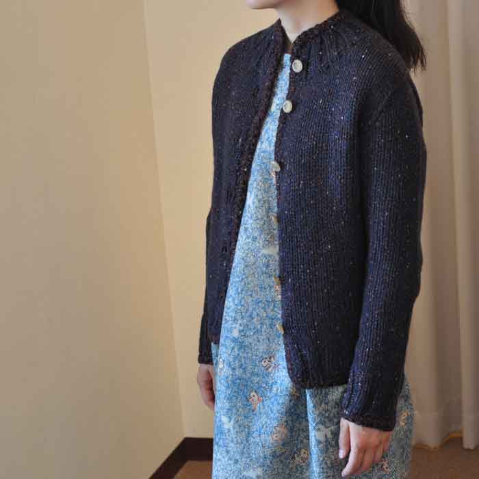 ミナペルホネン mist ニットカーディガンbordeaux | Lin total fashion