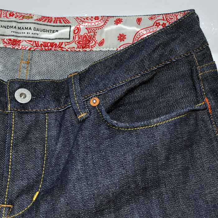 GRANDMA MAMA DAUGHTER [KATO']6ポケットスキニーデニムONE WASH