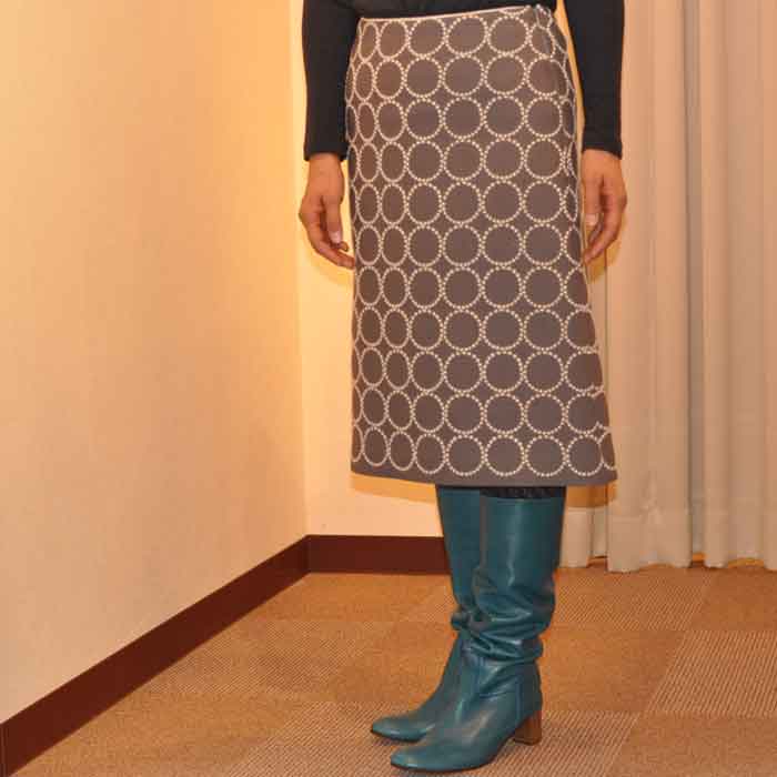 ミナペルホネン tambourine 台形スカート gray | Lin total fashion