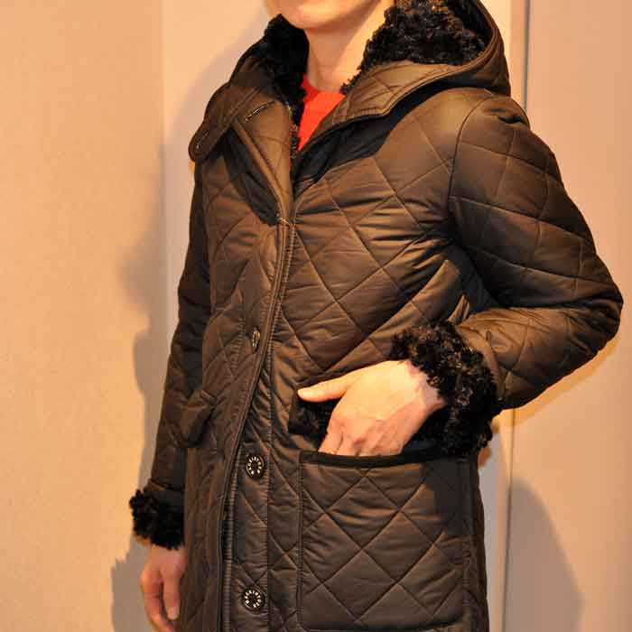 MACKINTOSH GRANGE 裏ボア フードキルティングコート MACKINTOSH/マッキントッシュ】別注 NEW GRANGE ボア