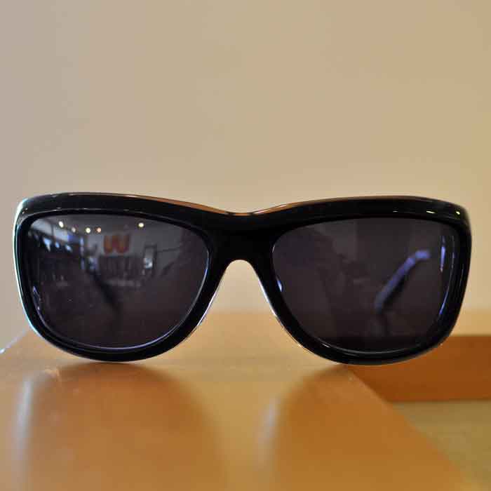 husam el odeh×MIHARAYASUHIRO FLOATING EYE サングラス BLACK/BLACK