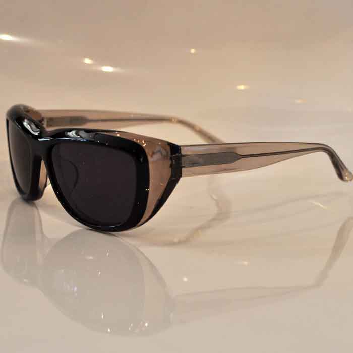 husam el odeh×MIHARAYASUHIRO FLOATING EYE サングラス BLACK/BLACK