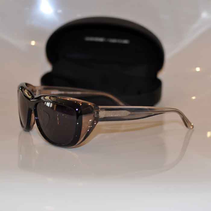 husam el odeh×MIHARAYASUHIRO FLOATING EYE サングラス BLACK/BLACK