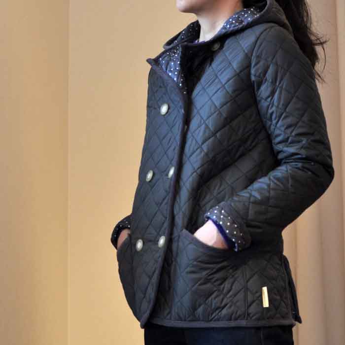 TRADITIONAL WEATHERWEAR աɥɥåȥƥ󥰥֥른㥱å gray dot