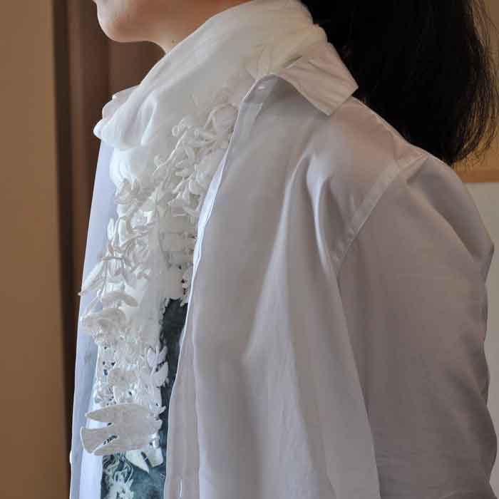ミナペルホネンforest paradeストールwhite | Lin total fashion place