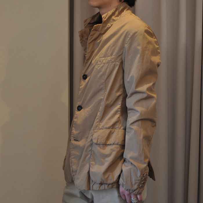 kemit [ケミット]高密度コットン製品染めジャケット khaki | Lin total 